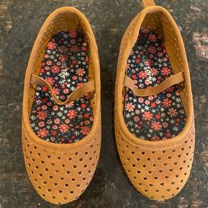 Carters heart brown dress shoes